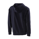 Speedo Vintage Logo Hoodie - A navy blue hoodie with a faded vintage logo on the front, featuring a hood and long sleeves.