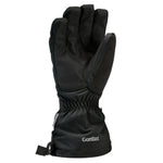 Gordini AquaBloc Down Gauntlet Glove - A black glove with a textured pattern on the palm and fingers, featuring a drawstring at the wrist.