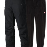 Women’s black 3-in-1 cargo pants with drawstring inner joggers