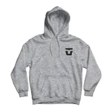 Union Team Hoodie 2025 - A heather grey hoodie with a black logo on the left chest featuring a stylized "U" and "T".