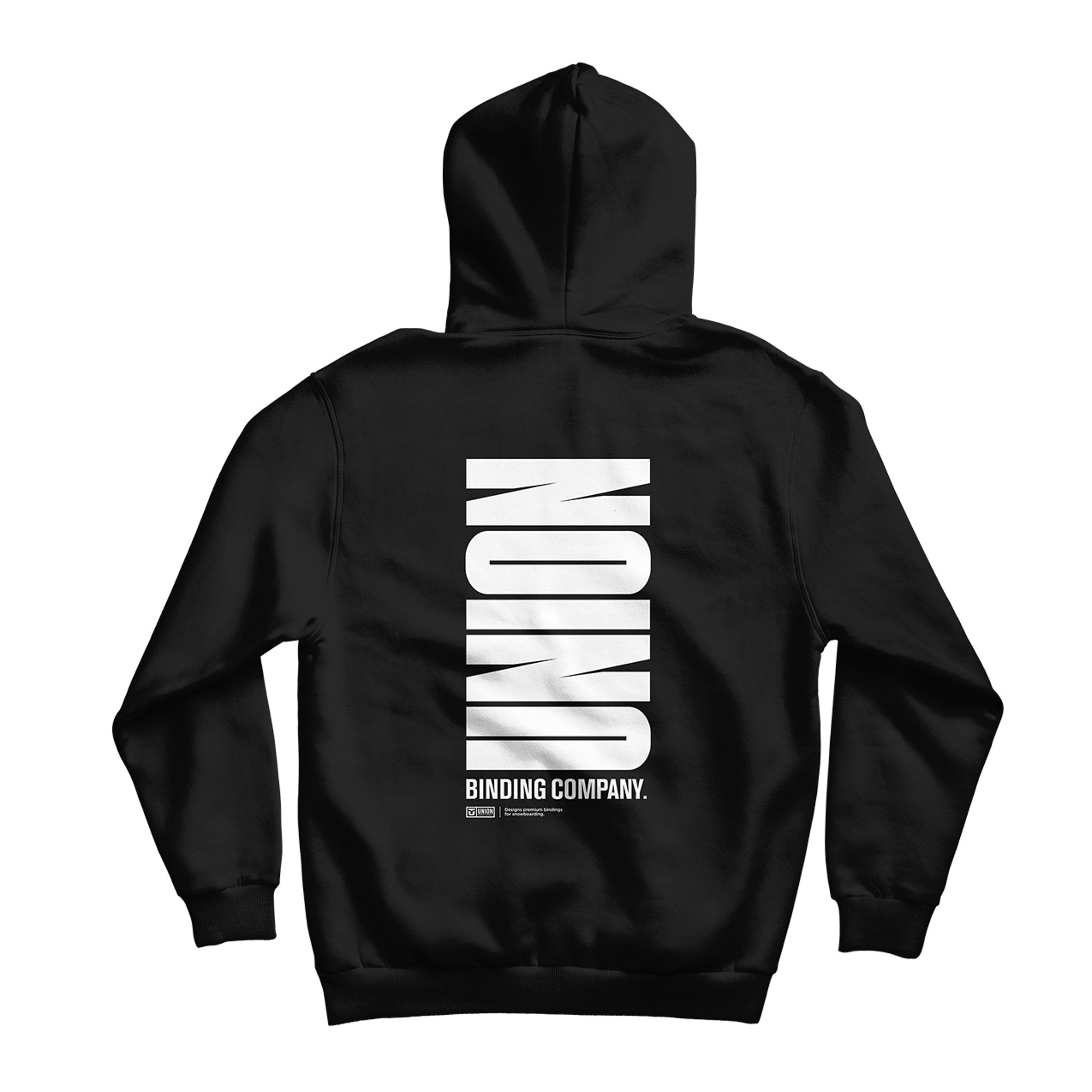 Union Limited Edition Team Hoodie 2025 - A black hoodie with a white logo on the chest and sleeve cuffs.