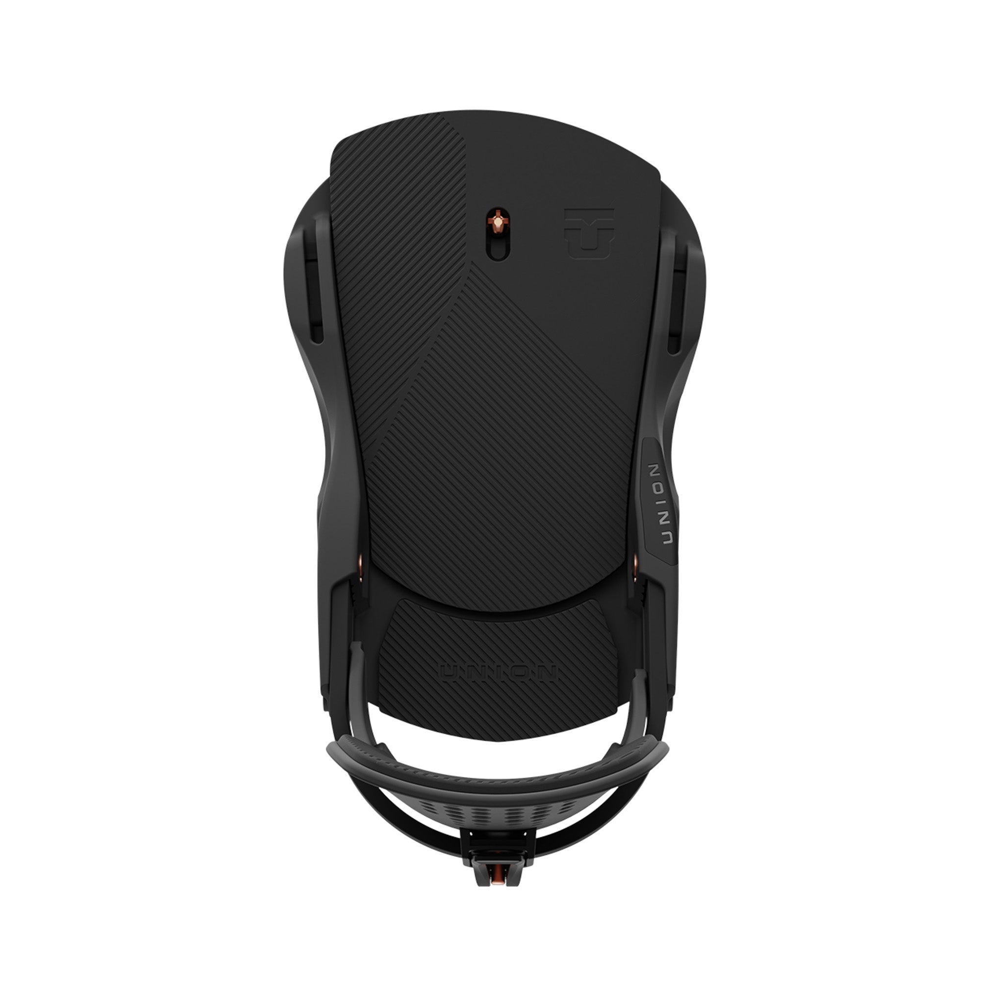 Union Women's Trilogy Snowboard Binding - 2025 binding with a sleek black base and silver buckles.