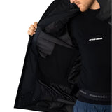 Beyond Medals Fullzip Insulated Jacket 2025 - A black insulated jacket with a full zip and two pockets on either side, worn by a model in this image.