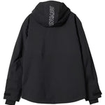 Beyond Medals Fullzip Insulated Jacket 2025 - A black jacket with a hood, featuring white lettering on the back and a zipper down the front.