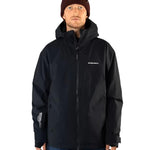 Beyond Medals Fullzip Insulated Jacket 2025 - A black jacket with a white logo on the left chest and a zipper down the front.