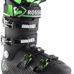 Rossignol Hi-Speed 120 HV Ski Boots 2024 - Black ski boots with green accents and white lettering.