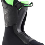 Rossignol Hi-Speed 120 HV Ski Boots 2024 - Black ski boots with a textured pattern on the side and neon green accents around the top.