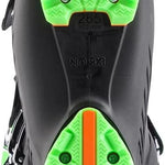 Rossignol Hi-Speed 120 HV Ski Boots 2024 - Black ski boots with a textured, rubberized toe cap and silver buckles.