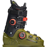 K2 Cortex 120 Zonal BOA ski boots feature a green color scheme and distinctive design.