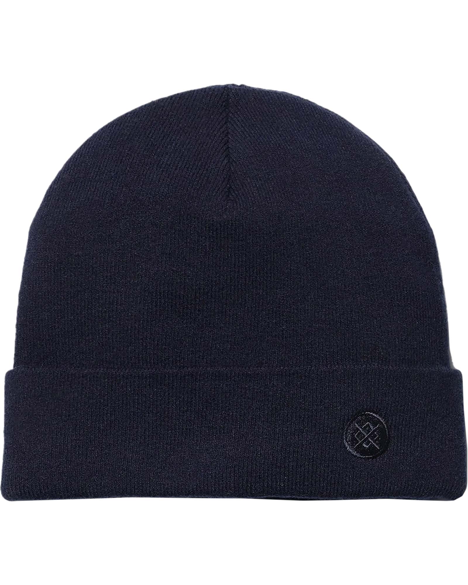 Stance Kama Merino Wool Beanie 2024 - A navy blue beanie with a small embroidered logo on the front.