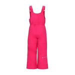 Obermeyer Junior's Snoverall Insulated Bib Pant 2025 - A pair of bright pink snow pants with a bib design and adjustable straps.