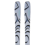 Salomon QST 100 Skis 2026 - A pair of skis with a gray base color and black swirl pattern on top.