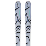 Salomon QST 100 Skis 2026 - A pair of skis with a gray base color and black swirl pattern on top.