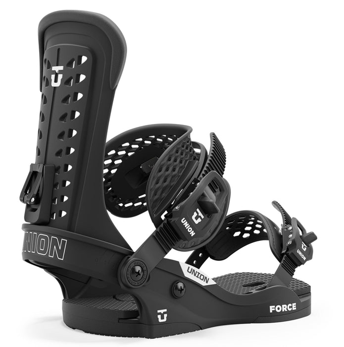 Union Force Classic Snowboard Bindings 2025 - black angle 1