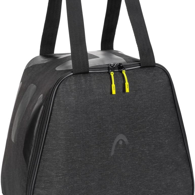 Head Kore Boot Bag 30L 2023 - Black bag with a zippered top and two handles, featuring a white logo on the front.