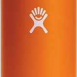 Hydro Flask - A large water bottle with a wide mouth opening, featuring a black lid and handle.