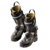 Dynafit Ridge Pro 120 Alpine Touring Boot - Black boot with tan accents and a white logo on top of the tongue.