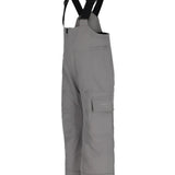 Obermeyer Junior's Volt Insulated Pant 2025 - A pair of gray insulated ski pants with a black strap on the back.