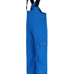 Obermeyer Junior's Volt Insulated Pant 2025 - A pair of blue insulated ski pants with a black strap on the back.