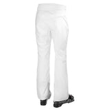 Helly Hansen Women's Legendary Insulated Pant 2025 - A pair of white snow pants with a wide waistband and zippered pockets.