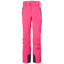 Helly Hansen Women's Legendary Insulated Pant 2025 - A pair of women's insulated ski pants in a solid black color with zippered pockets and adjustable cuffs.