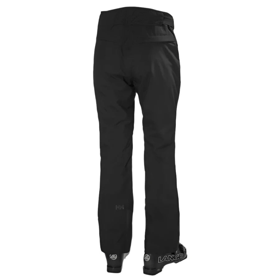 Helly Hansen Women's Legendary Insulated Pant 2025 - Black insulated ski pants with a zippered pocket on the back.