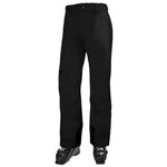 Hally Hansen Men's Legendary Insulated Pant 2025 - Black insulated ski pants with a zippered pocket on the right thigh and two zippered pockets at the waist.