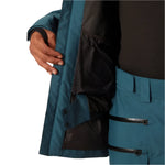 Helly Hansen Garbaldi 2.0 Insulated Jacket - A dark teal jacket with a black zipper and two zippered pockets on the front.