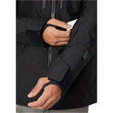 Helly Hansen Garbaldi 2.0 Insulated Jacket - A black insulated jacket with a zippered chest pocket and two zippered side pockets.