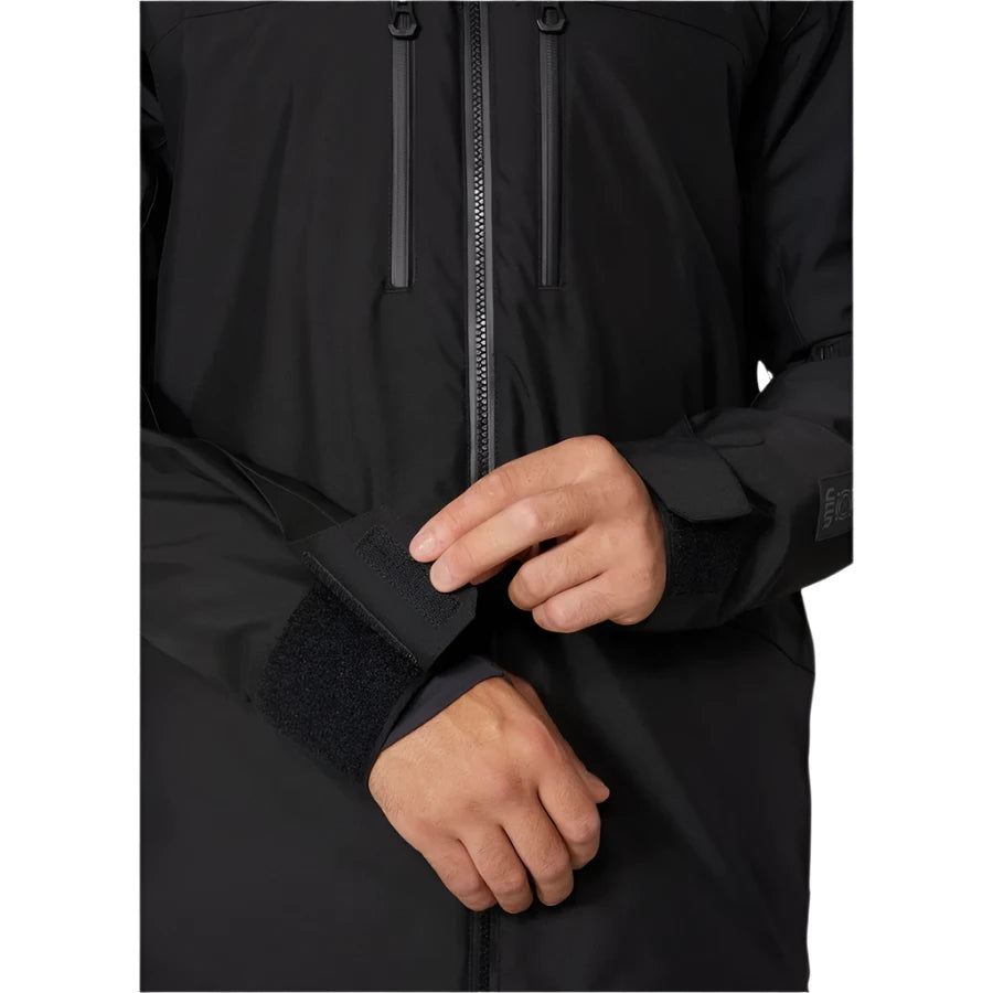 Helly Hansen Garbaldi 2.0 Insulated Jacket - A black insulated jacket with a zippered front and two zippered pockets on either side.