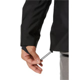 Helly Hansen Garbaldi 2.0 Insulated Jacket - A black insulated jacket with a zippered chest pocket and adjustable cuffs.