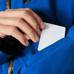 Helly Hansen Alpha Infinity Insulated Jacket - A royal blue jacket with a black zipper and two black stripes on the chest.