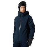 Helly Hansen Swift 3-in-1 Jacket - A navy blue jacket with a zippered chest pocket and adjustable cuffs.