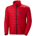 Helly Hansen Swift 3-in-1 Jacket 2025 - A red jacket with a black zipper and two zippered pockets on either side.
