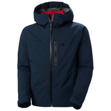 Helly Hansen Swift 3-in-1 Jacket 2025 - A navy blue jacket with a red zipper and black accents.