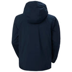 Helly Hansen Swift 3-in-1 Jacket - A dark blue jacket with a hood, featuring a zippered front and two side pockets.