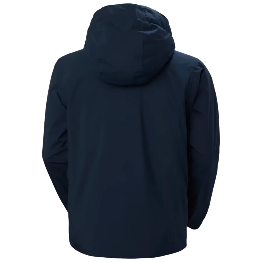 Helly Hansen Swift 3-in-1 Jacket - A dark blue jacket with a hood, featuring a zippered front and two side pockets.