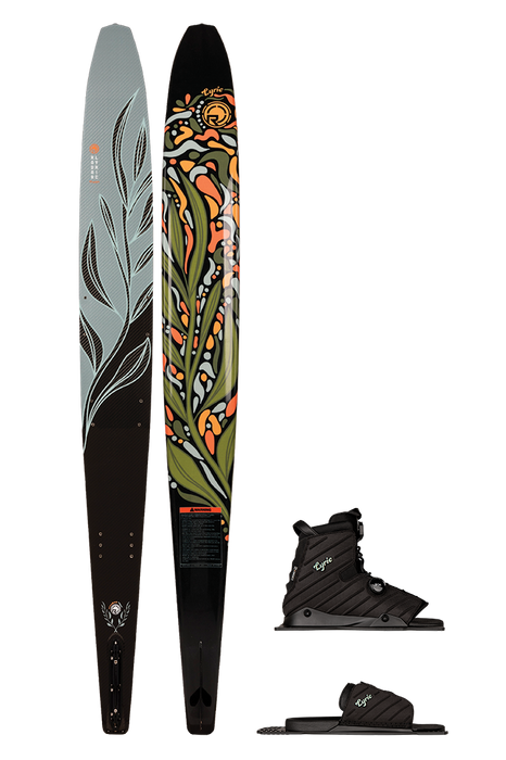 Radar Graphite Lyric Water Skis with Lyric BOA Bindings 2025