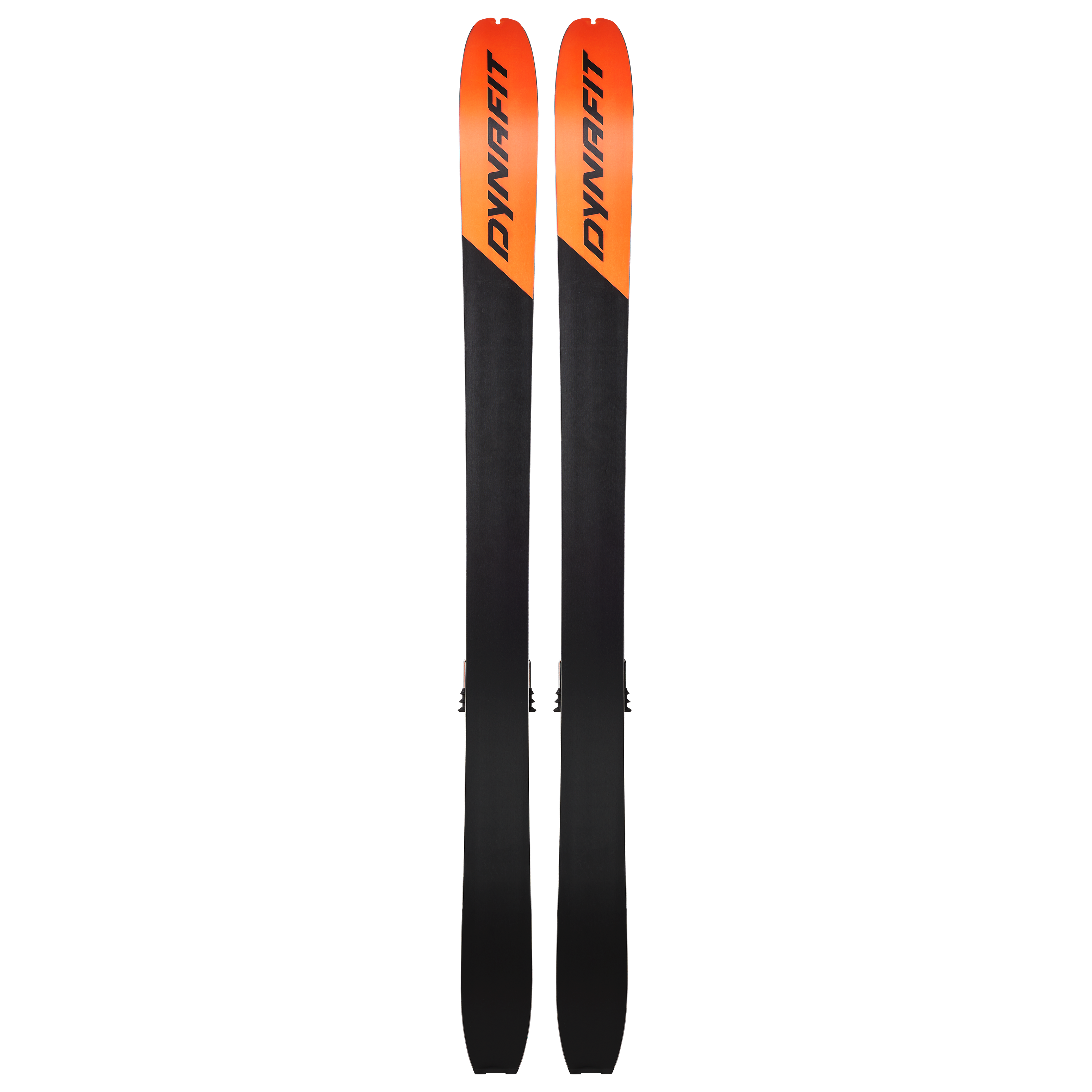 Dynafit - Tigard 107 Flat Ski 2025 with a black base and orange top.