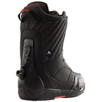 Burton Women's Limelight Step On Snowboard Boots 2025 - Black snowboard boots with a white logo on the side and red accents.