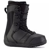 Ride Orion Snowboard Boot 2024 - Black snowboard boots with a textured rubber toe cap and laces.