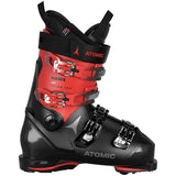 Atomic Hawx Prime 100X GW Ski Boots 2024 - Black ski boots with red accents and silver buckles.