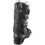 Salomon S Pro MV 100 Ski Boots 2024 - Black ski boots with silver buckles and straps.