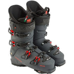 Lange Shadow 120 MV Ski Boots 2025 - Black ski boots with silver buckles and red accents.