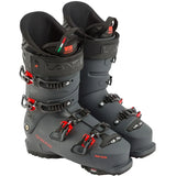 Lange Shadow 120 MV Ski Boots 2025 - Black ski boots with silver buckles and red accents.