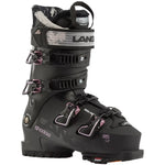 Lange Women's Shadow 85 LV Ski Boot 2025 - Black ski boot with white accents and a textured pattern on the tongue.