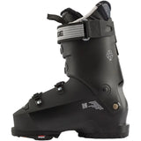 Lange Women's 85 MV Ski Boot 2025 - Black ski boot with white logo on top strap and silver buckles.