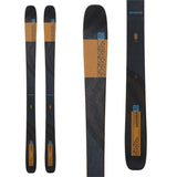 K2 Mindbender 96C skis 2024 feature a yellow and black graphic design on a white base.