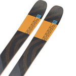 K2 Mindbender 96C skis 2024 feature a black and gray design with red accents.