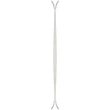 K2 Women's Midnight Ski 2024 features a black and white design with a distinctive sidecut.